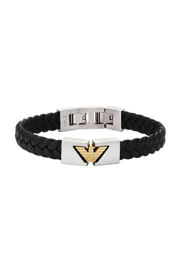 Emporio Armani Emporio Armani Kožna narukvica Emporio Armani
