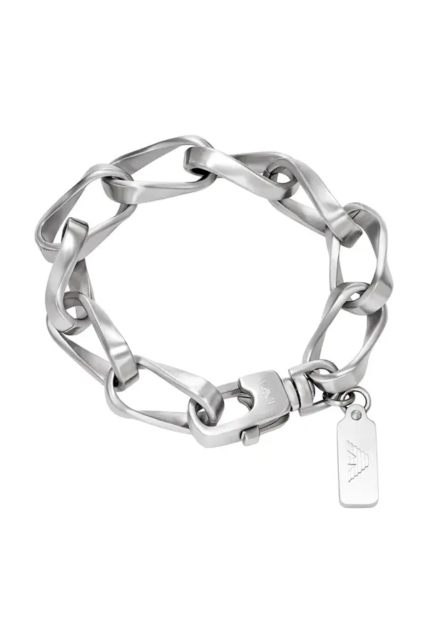 Emporio Armani Emporio Armani narukvica za muškarce od nehrđajućeg čelika Eagle Logo