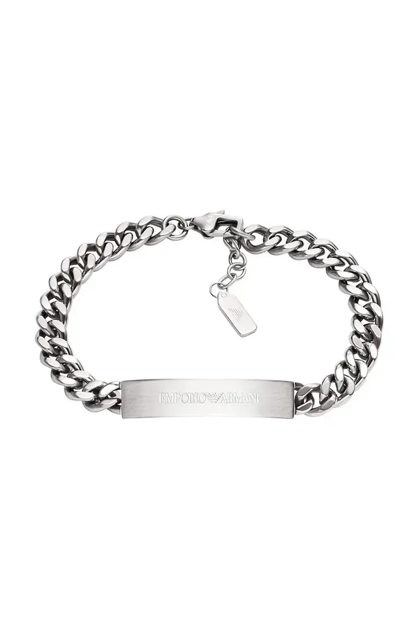 Emporio Armani Emporio Armani narukvica za muškarce od nehrđajućeg čelika Eagle Logo