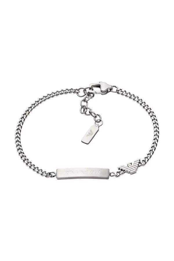 Emporio Armani Emporio Armani narukvica za muškarce od plemenitog čelika bez kamena Eagle Logo