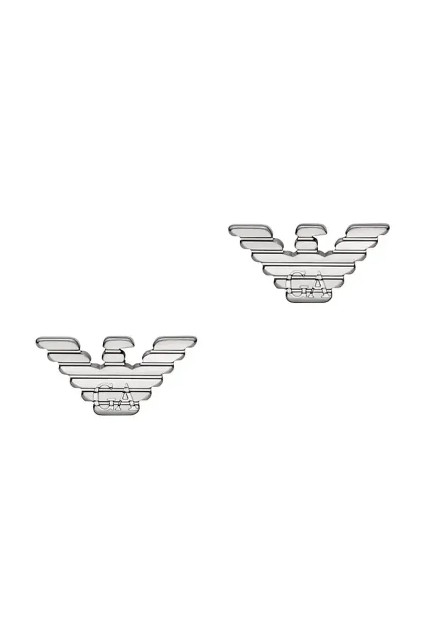 Emporio Armani Emporio Armani naušnice za muškarce od nehrđajućeg čelika Eagle Logo