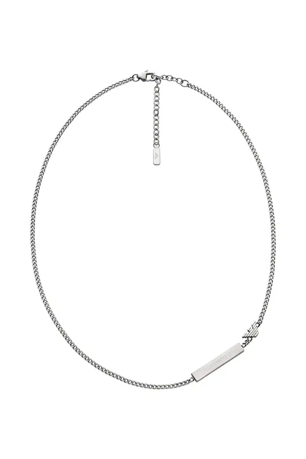 Emporio Armani Emporio Armani ogrlica za muškarce od nehrđajućeg čelika bez kamena Eagle Logo