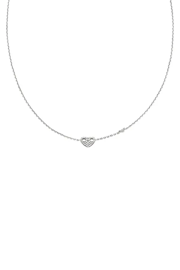 Emporio Armani Emporio Armani ogrlica za žene srebrna s cirkonom Sentimental
