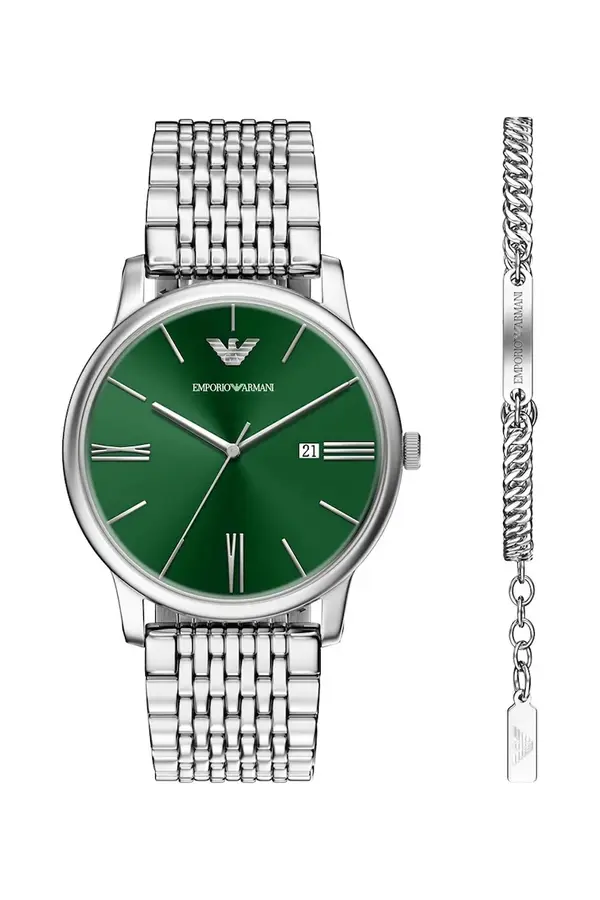 Emporio Armani Emporio Armani set sata i narukvice za muškarce Minimalist