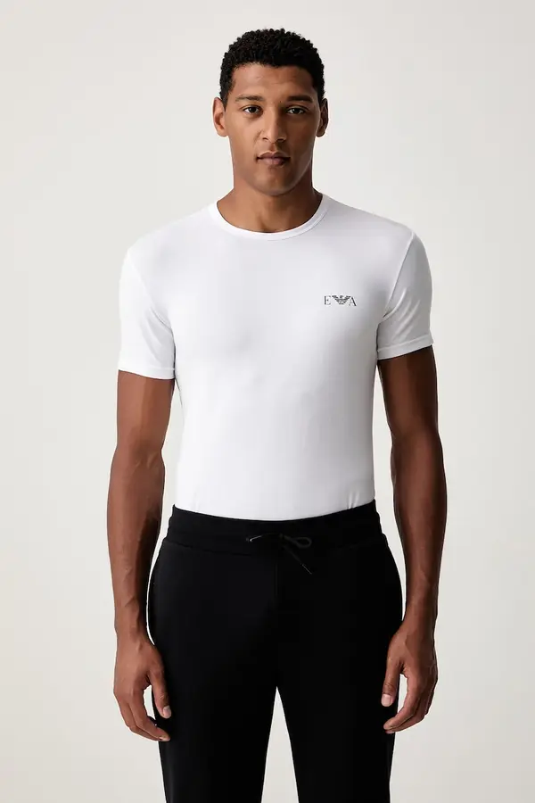 Emporio Armani Underwear Emporio Armani Underwear homewear majica kratkih rukava za muškarce od pamuka s elastanom