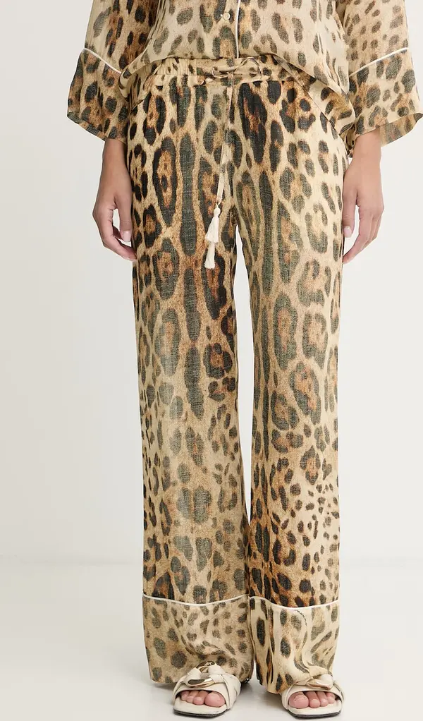 ERMANNO Firenze ERMANNO Firenze loungwear hlače za žene s viskozom