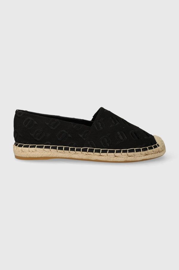Karl Lagerfeld Espadrile Karl Lagerfeld KAMINI NFT boja: crna, KL80124A