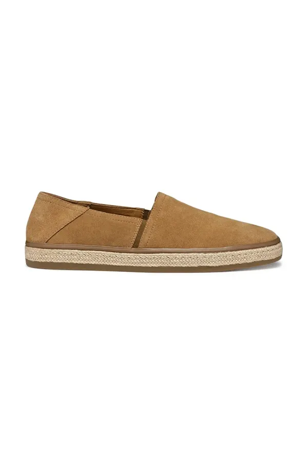 Geox Espadrile od brušene kože Geox U PANTELLERIA boja: smeđa, U55DWA 00022 C6018