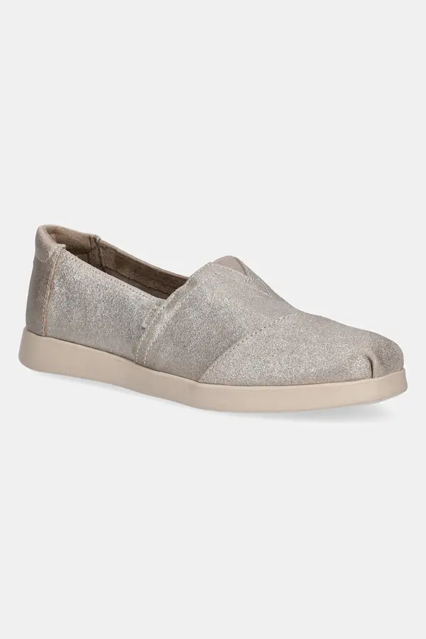 Toms Espadrile Toms CHAMPAGNE METALLIC SUEDE