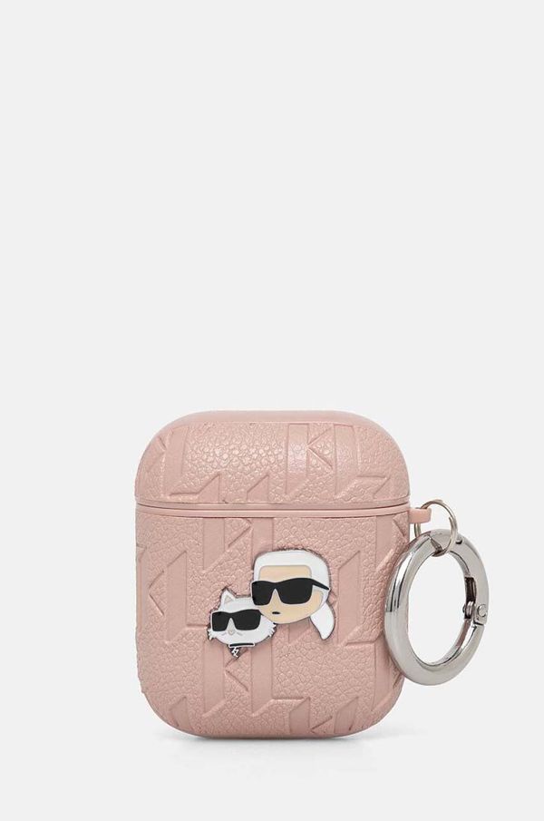 Karl Lagerfeld Etui za airpod Karl Lagerfeld AirPods 1/2 cover boja: ružičasta, KLA2PGKCPP