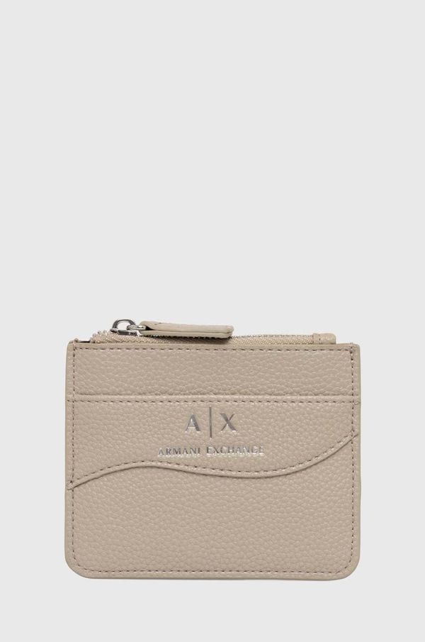 Armani Exchange Etui za kartice Armani Exchange boja: bež, 948539 CC783