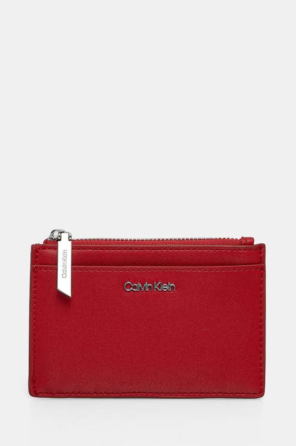 Calvin Klein Etui za kartice Calvin Klein boja: crvena