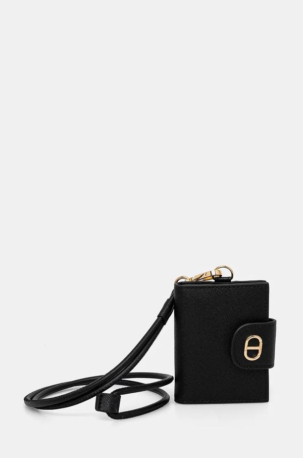 Twinset Etui za kartice Twinset boja: crna, 242TL8037