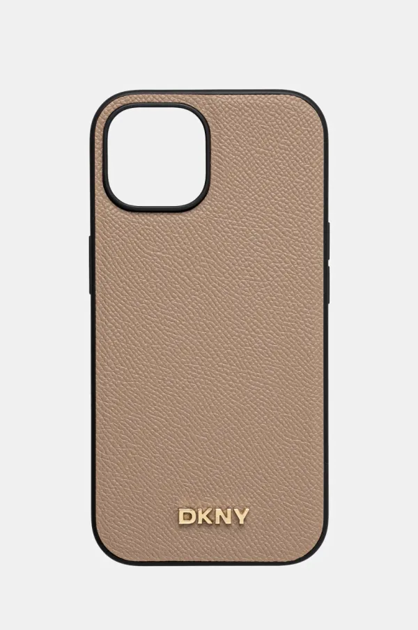 DKNY Etui za telefon Dkny iPhone 15 6.1 boja: bež, DKHMP15SPGHLME