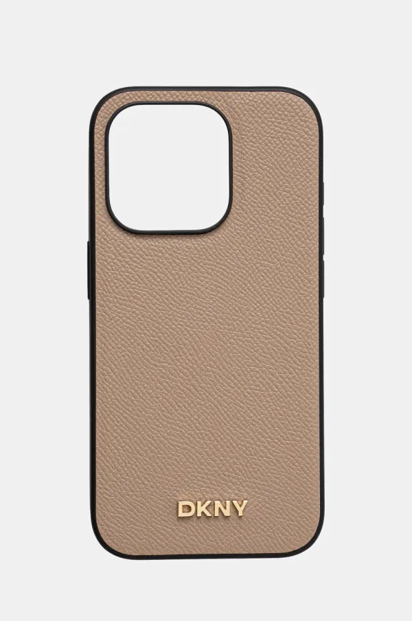 DKNY Etui za telefon Dkny iPhone 15 Pro 16.1 boja: bež, DKHMP15LPGHLME