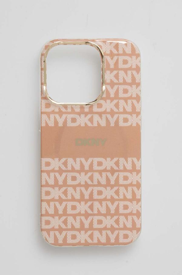 DKNY Etui za telefon Dkny iPhone 15 Pro 6.1 boja: narančasta, DKHMP15LHRHSEP
