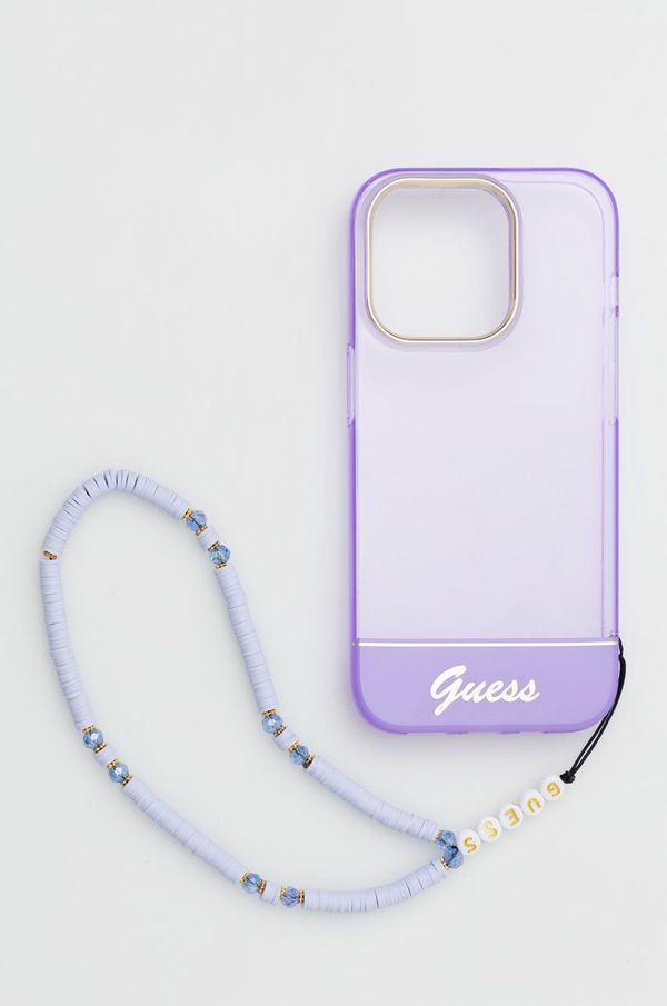 Guess Etui za telefon Guess iPhone 14 Pro 6,1" boja: ljubičasta