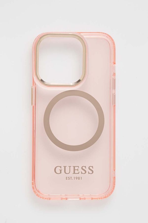 Guess Etui za telefon Guess iPhone 14 Pro 6,1" boja: ružičasta