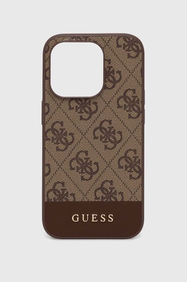 Guess Etui za telefon Guess iPhone 15 Pro 6.1" boja: smeđa