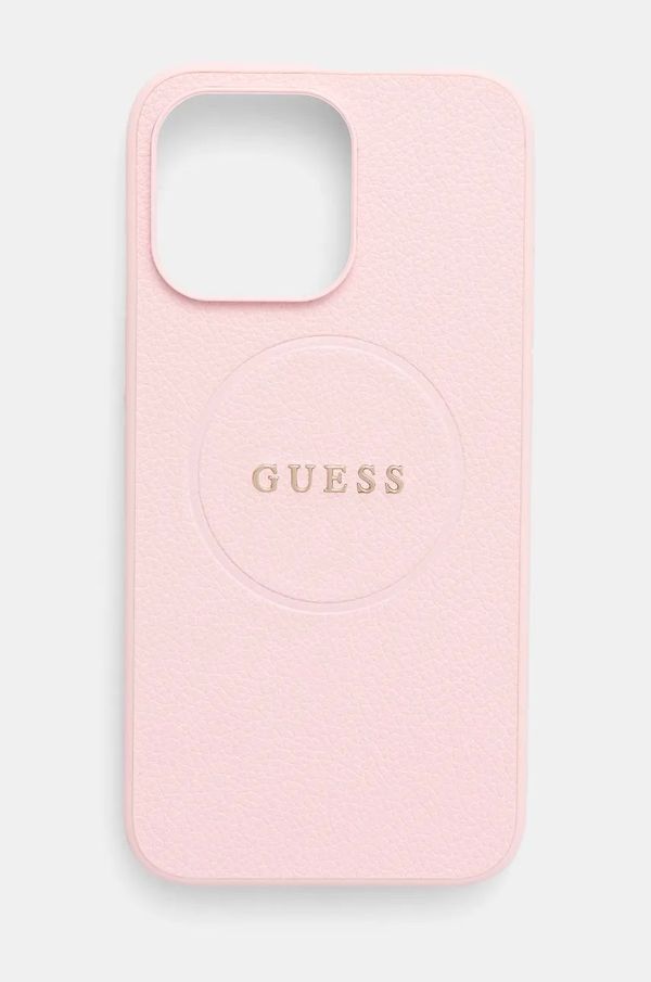 Guess Etui za telefon Guess iPhone 15 Pro Max 6.7 boja: ružičasta, GUHMP15XPGHSMMP