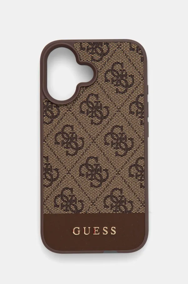 Guess Etui za telefon Guess iPhone 16 6.1 boja: bež, GUHCP16SG4GLBR