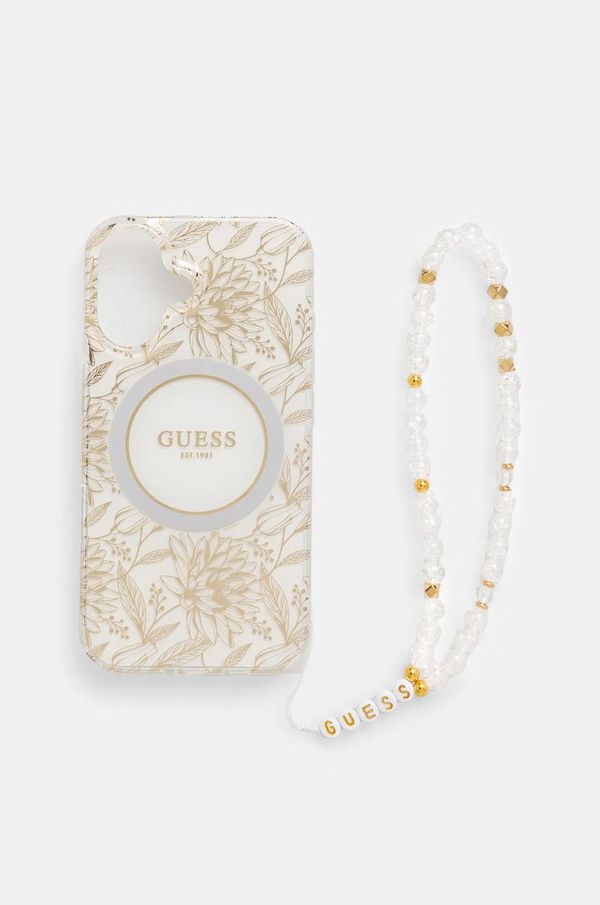 Guess Etui za telefon Guess iPhone 16 6.1 boja: bijela, GUHMP16SHCPOFPH