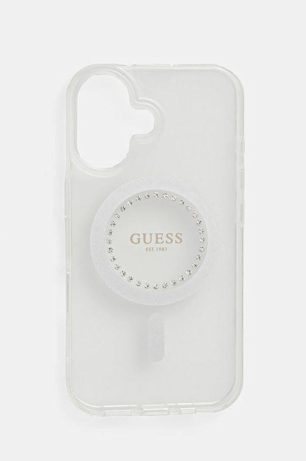 Guess Etui za telefon Guess iPhone 16 6.1 boja: bijela, GUHMP16SPFTDTEH
