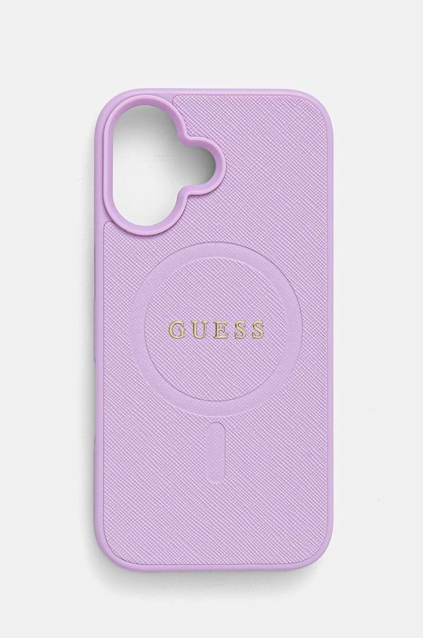 Guess Etui za telefon Guess iPhone 16 6.1 boja: ljubičasta, GUHMP16SPSAHMCU