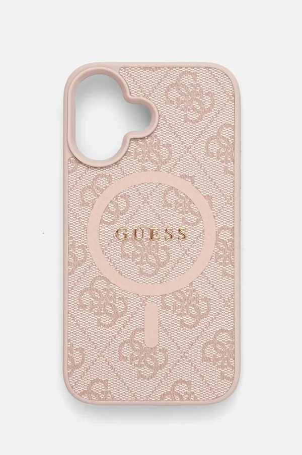 Guess Etui za telefon Guess iPhone 16 6.1 boja: ružičasta, GUHMP16SG4GFRP