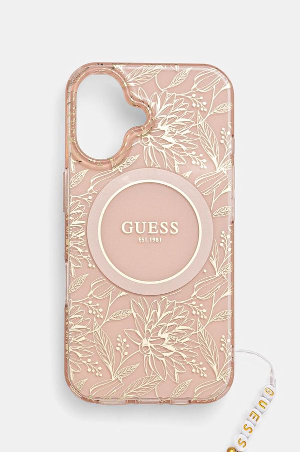 Guess Etui za telefon Guess iPhone 16 6.1 boja: ružičasta, GUHMP16SHCPOFPP