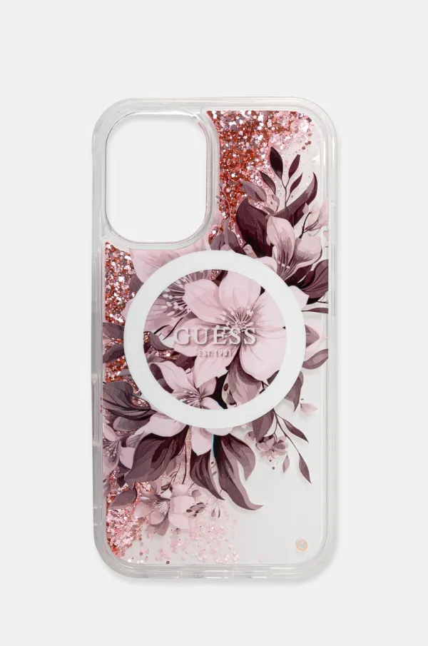 Guess Etui za telefon Guess iPhone 16 6.1 boja: ružičasta, GUHMP16SLFMWTP