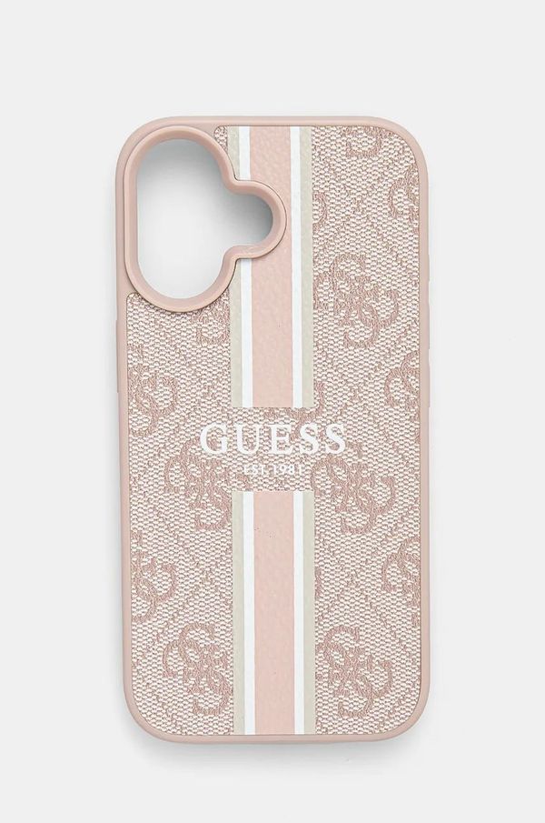 Guess Etui za telefon Guess iPhone 16 6.1 boja: ružičasta, GUHMP16SP4RPSP