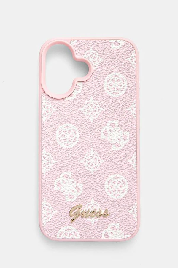 Guess Etui za telefon Guess iPhone 16 6.1 boja: ružičasta, GUHMP16SPGPYSP