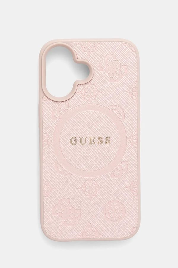 Guess Etui za telefon Guess iPhone 16 6.1 boja: ružičasta, GUHMP16SPSAPSMEP