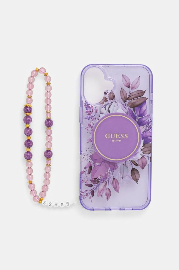 Guess Etui za telefon Guess iPhone 16 Plus 6.7 boja: ljubičasta, GUHMP16MHFWBRCESU