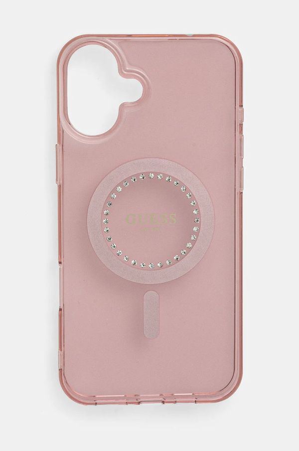 Guess Etui za telefon Guess iPhone 16 Plus 6.7 boja: ružičasta, GUHMP16MPFTDTEP