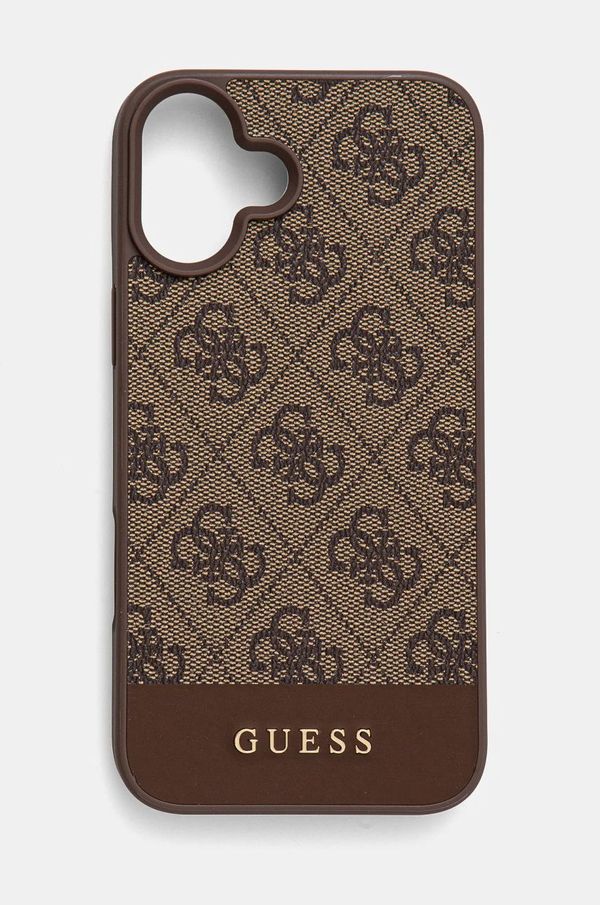 Guess Etui za telefon Guess iPhone 16 Plus 6.7 boja: smeđa, GUHCP16MG4GLBR