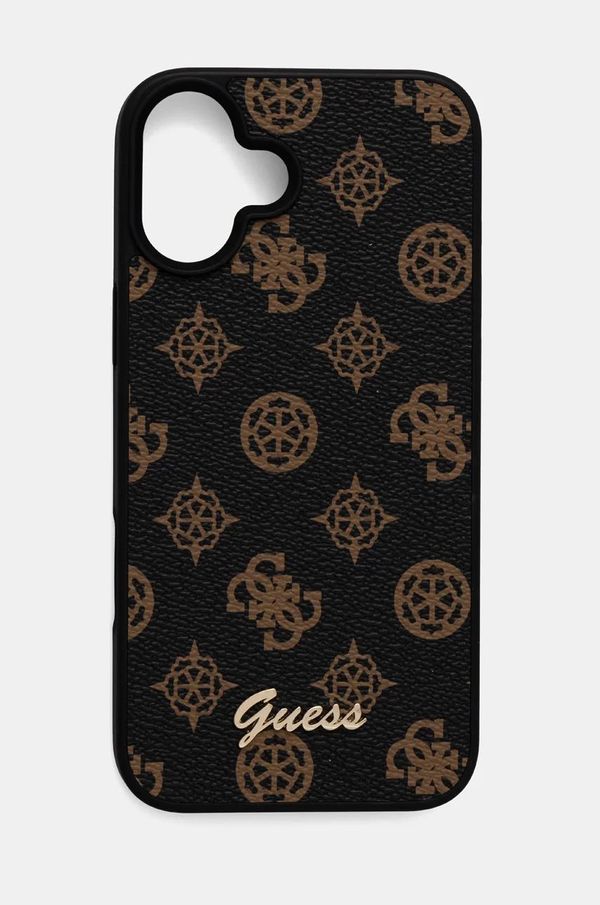 Guess Etui za telefon Guess iPhone 16 Plus 6.7 boja: smeđa, GUHMP16MPGPYSK