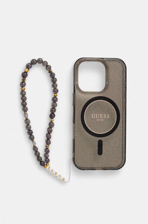 Guess Etui za telefon Guess iPhone 16 Pro 6.3 boja: crna, GUHMP16LHGCRELSK