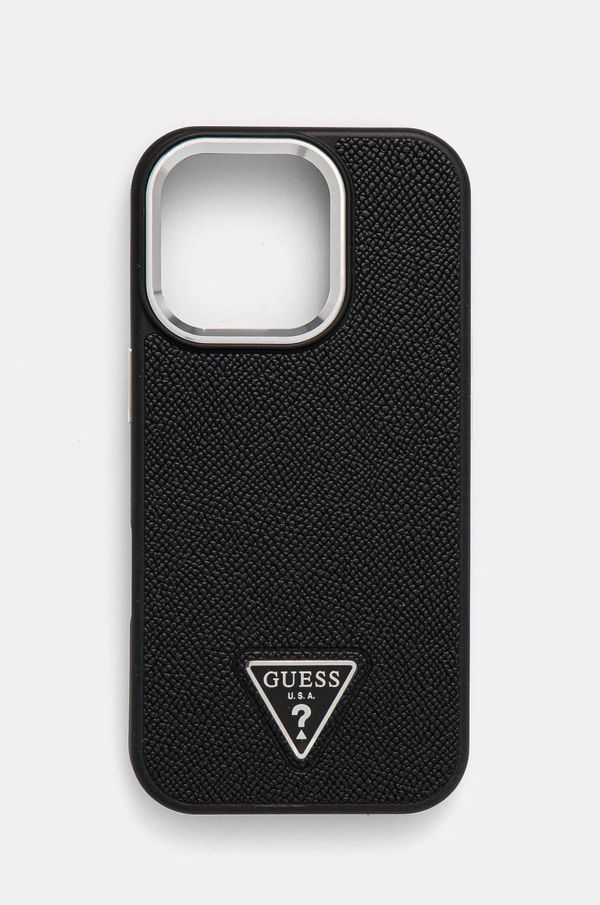 Guess Etui za telefon Guess iPhone 16 Pro 6.3 boja: crna, GUHMP16LPGTSPSK