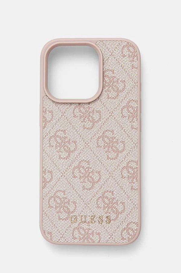 Guess Etui za telefon Guess iPhone 16 Pro 6.3 boja: ružičasta, GUHCP16LG4GFPI