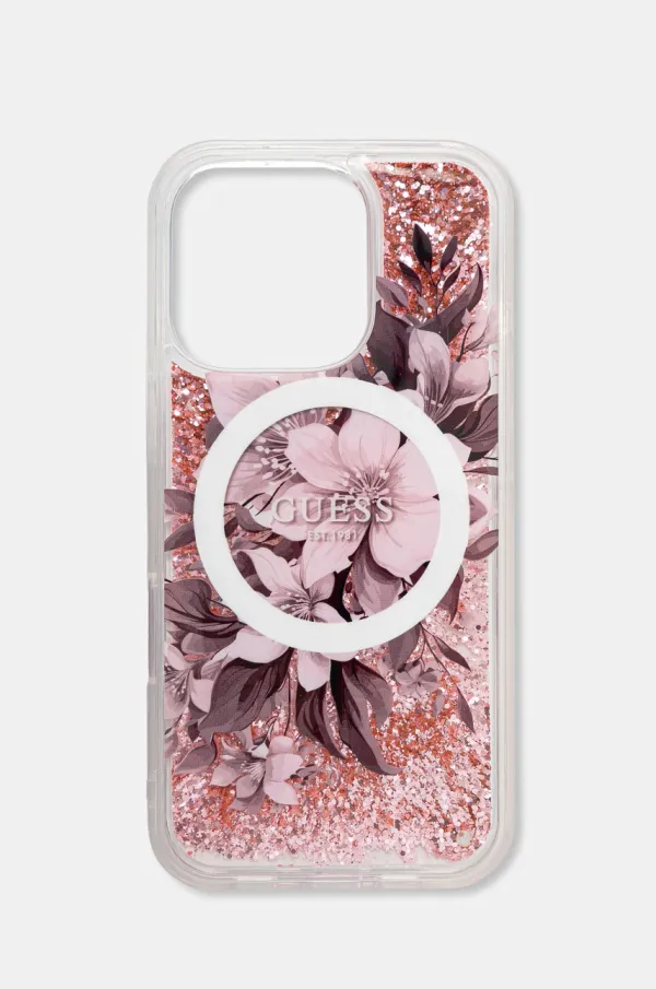 Guess Etui za telefon Guess iPhone 16 Pro 6.3 boja: ružičasta, GUHMP16LLFMWTP