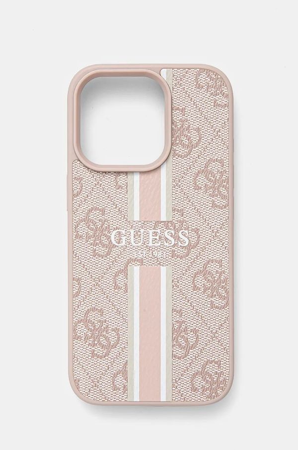 Guess Etui za telefon Guess iPhone 16 Pro 6.3 boja: ružičasta, GUHMP16LP4RPSP