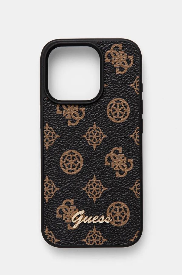 Guess Etui za telefon Guess iPhone 16 Pro 6.3 boja: smeđa, GUHMP16LPGPYSK