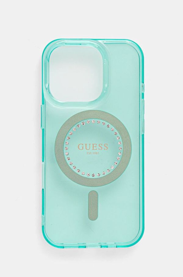 Guess Etui za telefon Guess iPhone 16 Pro 6.3 boja: zelena, GUHMP16LPFTDTEN