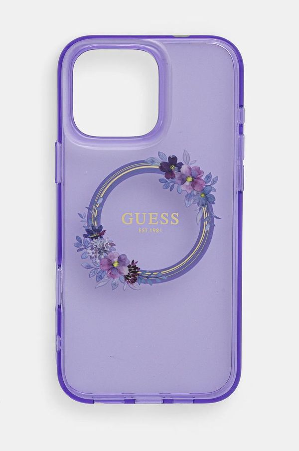 Guess Etui za telefon Guess iPhone 16 Pro Max 6.9 boja: ljubičasta, GUHMP16XHFWFCU