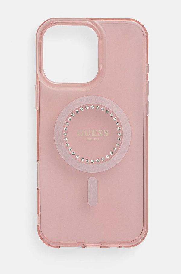 Guess Etui za telefon Guess iPhone 16 Pro Max 6.9 boja: ružičasta, GUHMP16XPFTDTEP