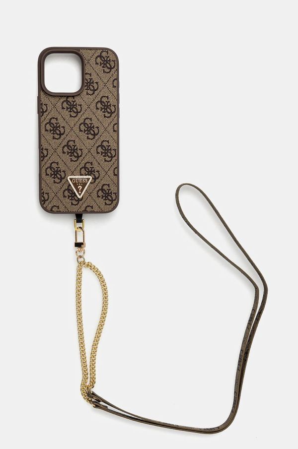 Guess Etui za telefon Guess iPhone 16 Pro Max 6.9 boja: smeđa, GUHCP16XP4TDSCPW