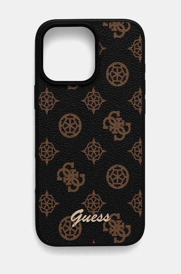 Guess Etui za telefon Guess iPhone 16 Pro Max 6.9 boja: smeđa, GUHMP16XPGPYSK