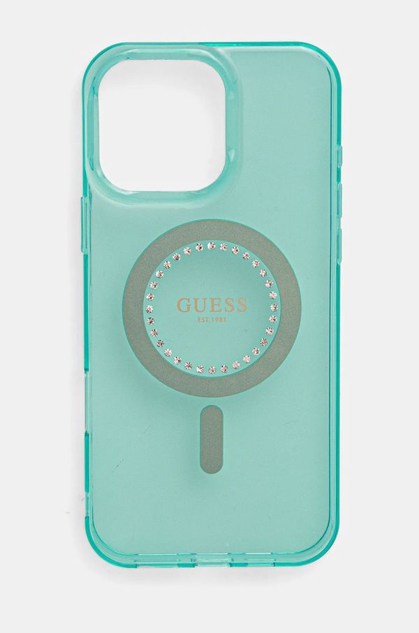 Guess Etui za telefon Guess iPhone 16 Pro Max 6.9 boja: tirkizna, GUHMP16XPFTDTEN